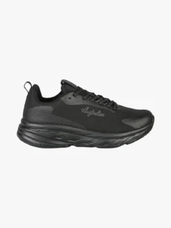 Australian ALPHA Sneakers uomo sportive con suola alta - nero