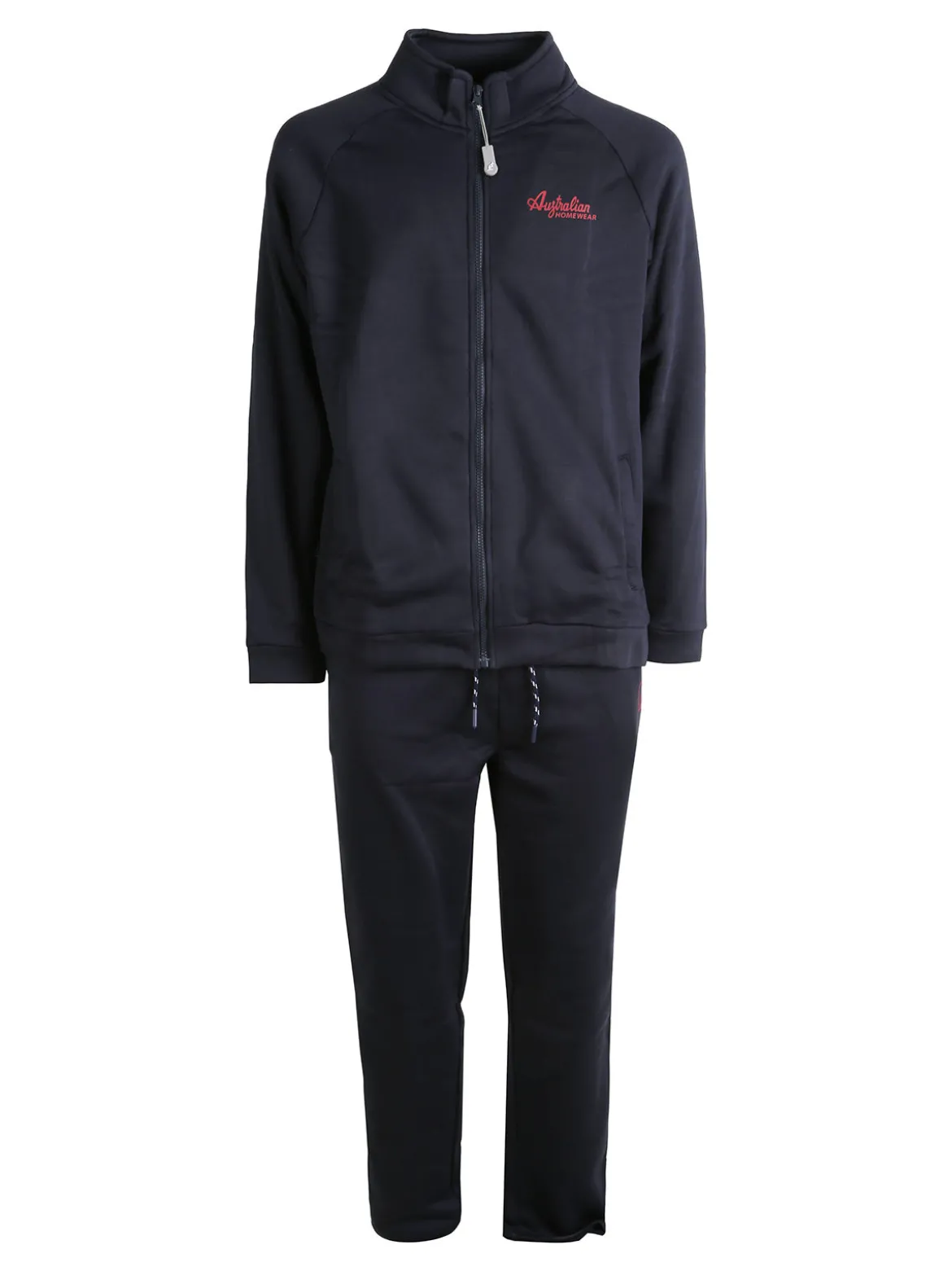 Australian Completo tuta da uomo 2 pezzi full zip con interno felpato - blu scuro