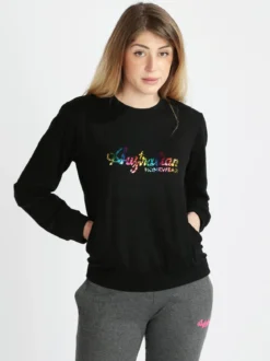 Australian Felpa girocollo donna con stampa