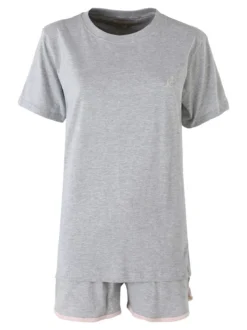 Australian Pigiama corto da donna in cotone - grigio