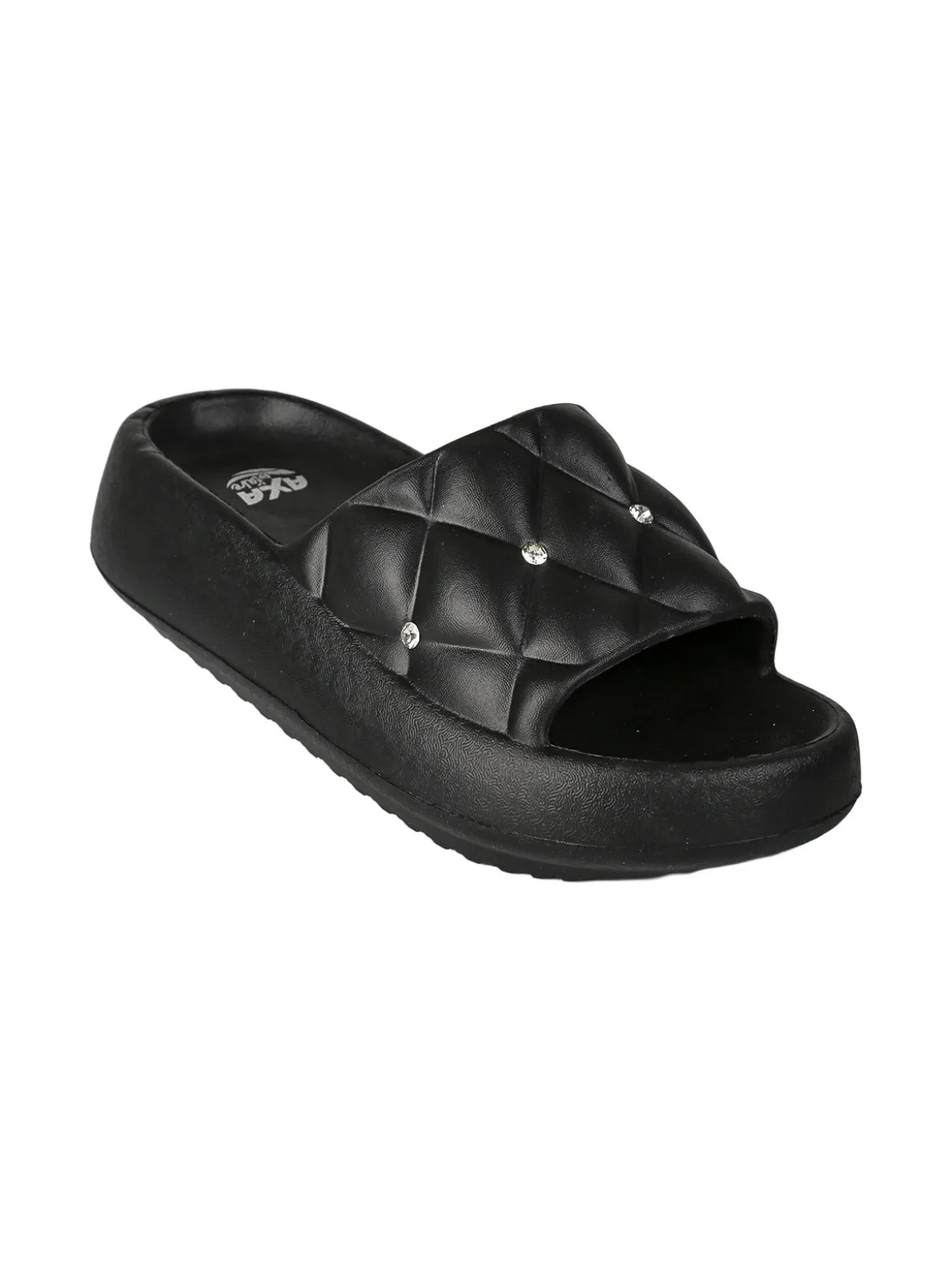 Axa Shoes Ciabatte donna con strass e suola alta
