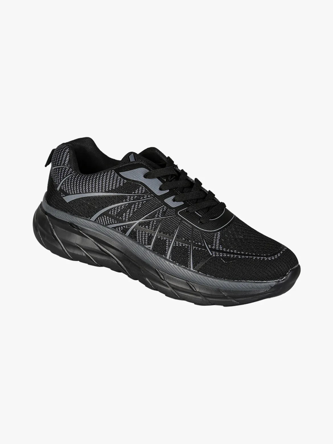 Axa Shoes Sneakers sportive da uomo in maglia - nero