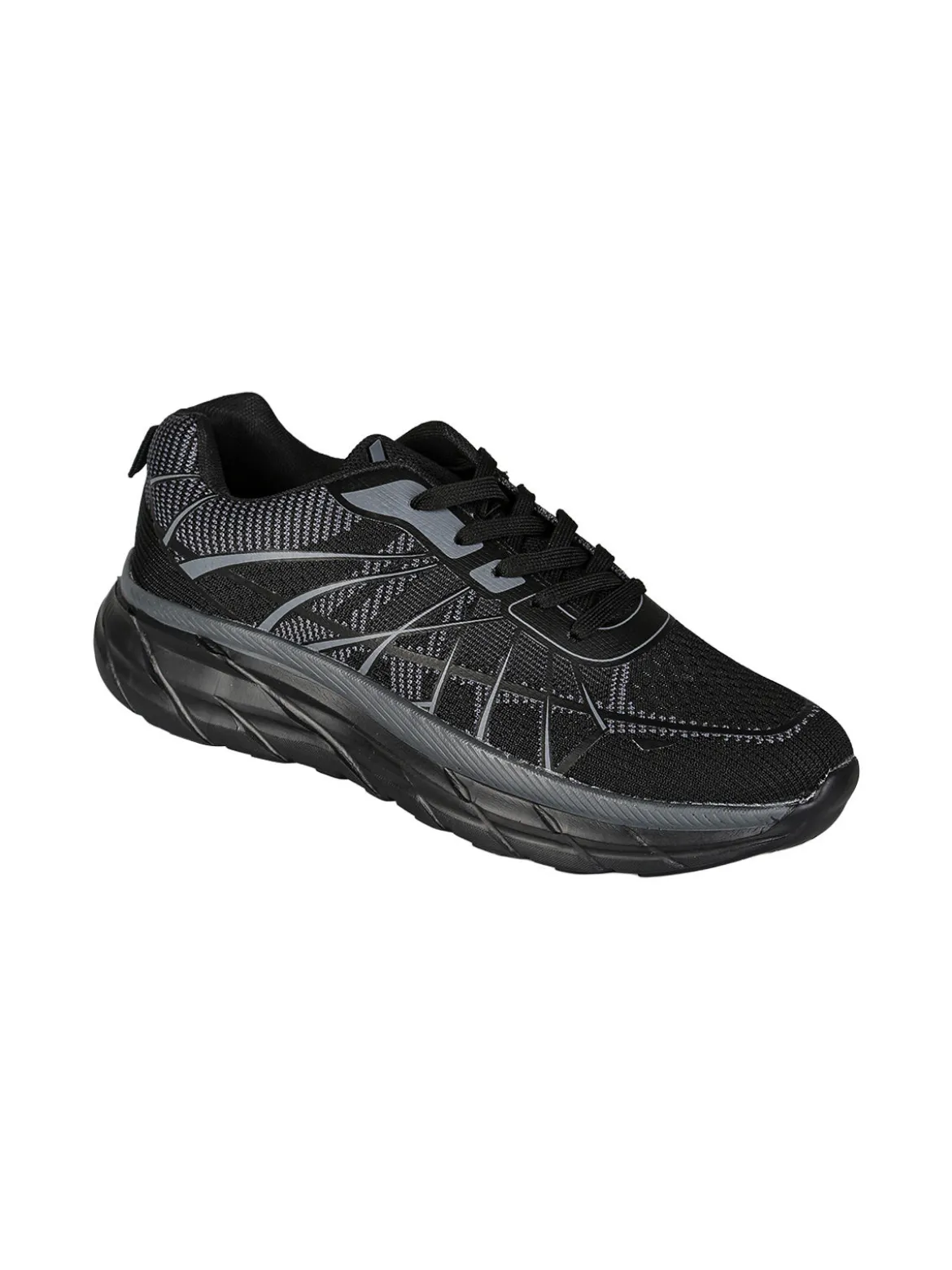 Axa Shoes Sneakers sportive da uomo in maglia - nero