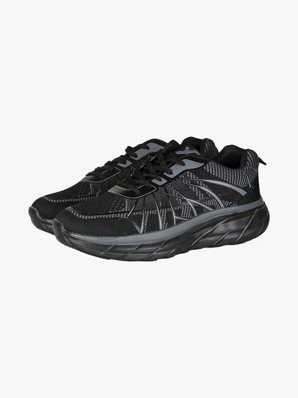 Axa Shoes Sneakers sportive da uomo in maglia - nero