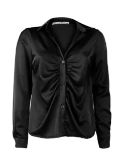 Aymei Camicia donna effetto raso