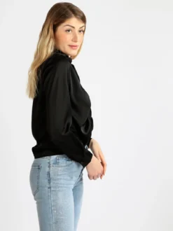 Aymei Camicia donna effetto raso