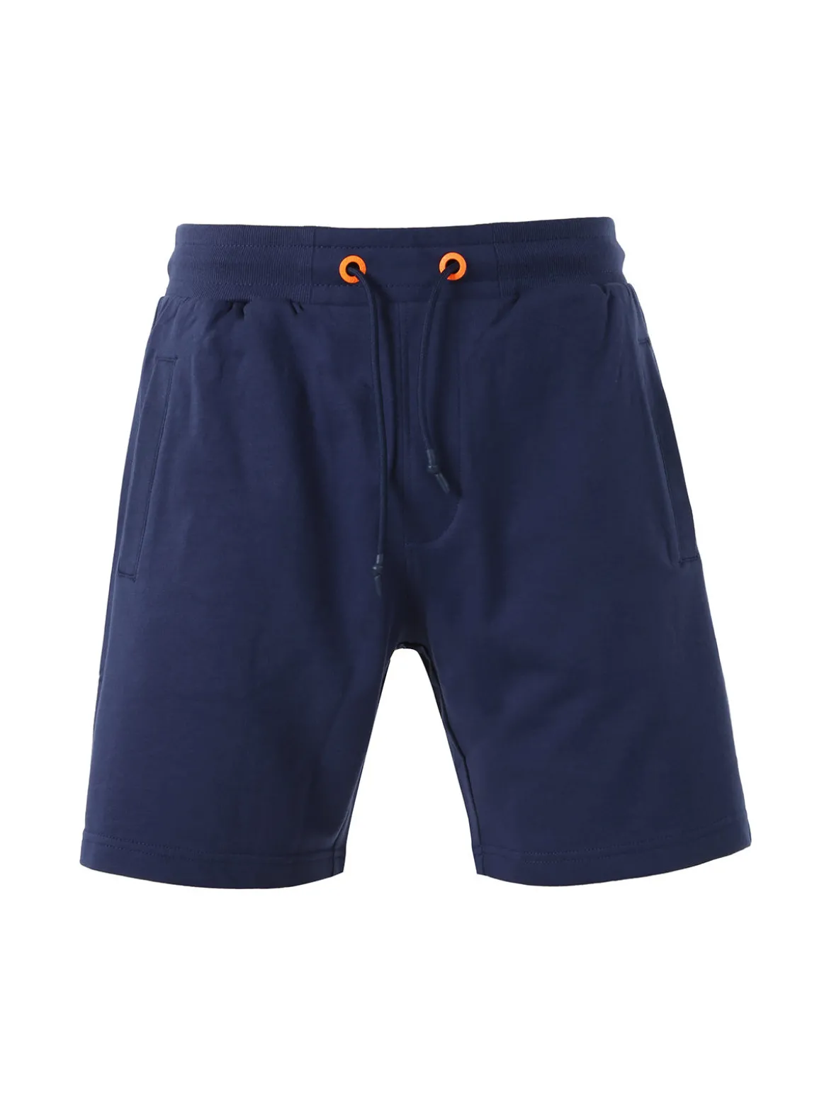 Baci & Abbracci Bermuda da uomo in cotone con coulisse - blu scuro