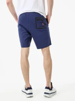 Baci & Abbracci Bermuda da uomo in cotone con coulisse - blu scuro