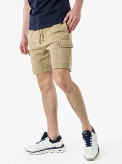 Baci & Abbracci Bermuda da uomo in cotone con tasconi - khaki