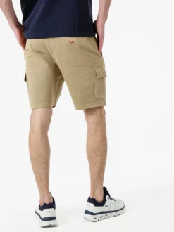Baci & Abbracci Bermuda da uomo in cotone con tasconi - khaki