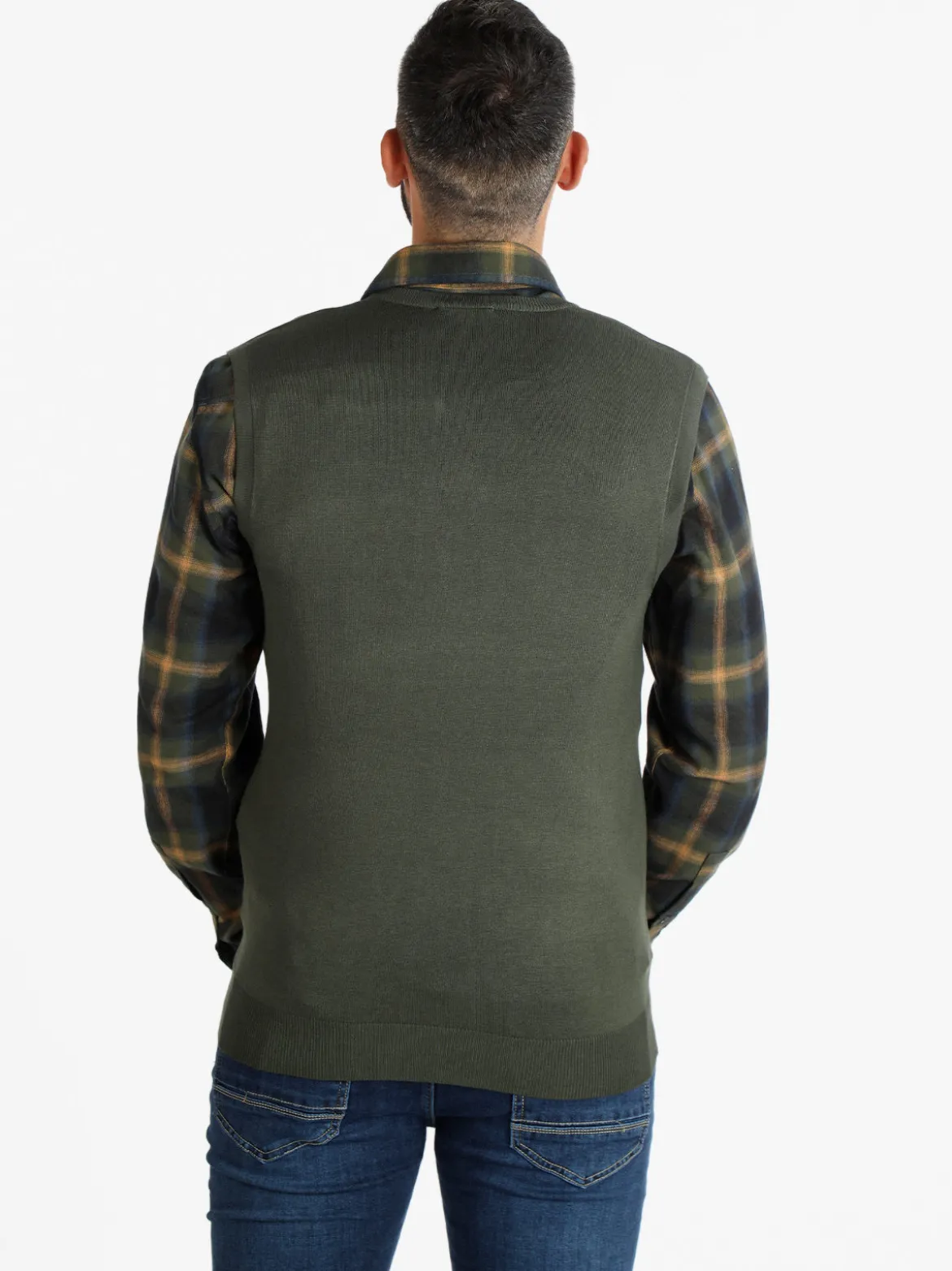Baci & Abbracci Gilet uomo smanicato in maglia