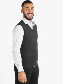 Baci & Abbracci Gilet uomo smanicato in maglia