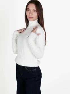Baci & Abbracci Maglione dolcevita da donna a trecce
