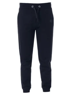 Baci & Abbracci Pantaloni tuta da uomo in cotone con coulisse e polsini - blu scuro