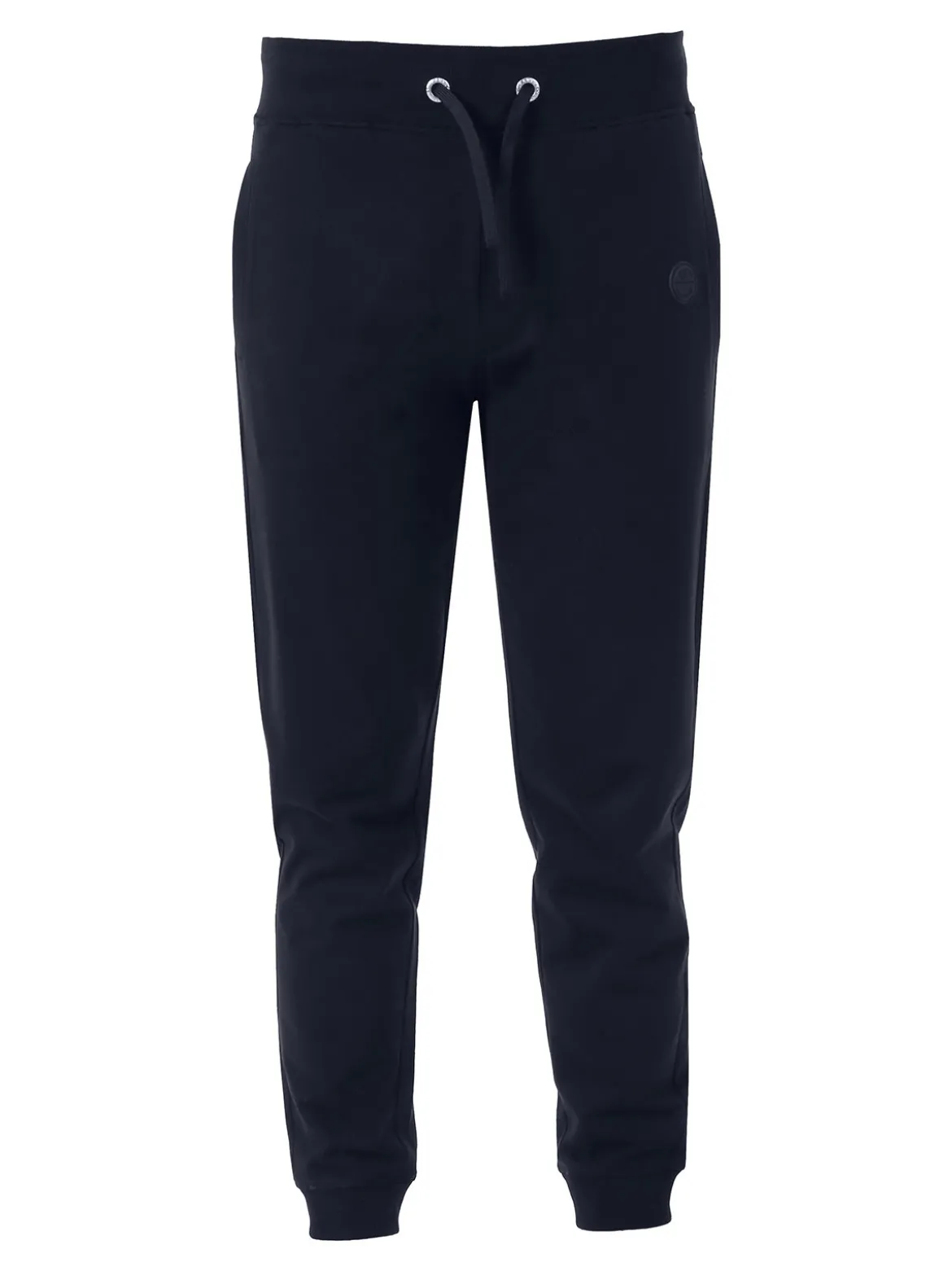 Baci & Abbracci Pantaloni tuta da uomo in cotone con coulisse e polsini - blu scuro