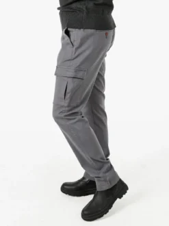 Baci & Abbracci Pantaloni uomo in cotone con tasconi - grigio