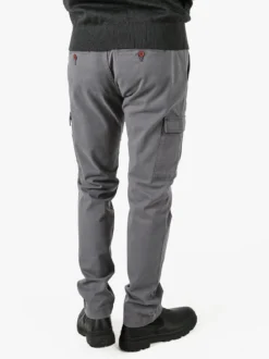 Baci & Abbracci Pantaloni uomo in cotone con tasconi - grigio