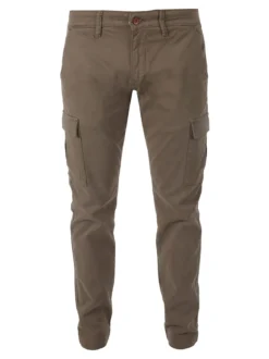 Baci & Abbracci Pantaloni uomo in cotone con tasconi - taupe