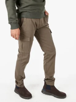 Baci & Abbracci Pantaloni uomo in cotone con tasconi - taupe