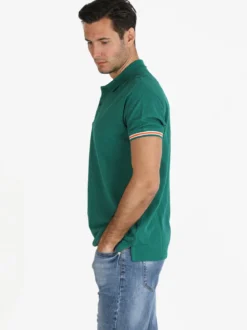 Baci & Abbracci Polo da uomo a maniche corte in cotone