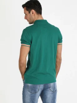 Baci & Abbracci Polo da uomo a maniche corte in cotone