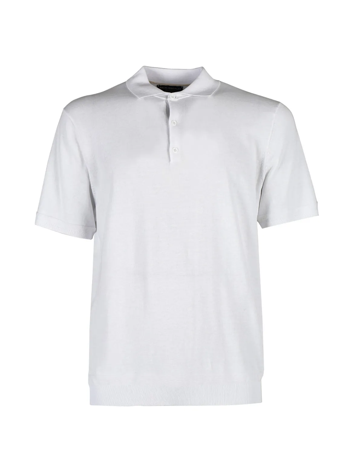 Baci & Abbracci Polo da uomo in maglia extra fine a maniche corte