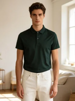Baci & Abbracci Polo in cotone uomo manica corta