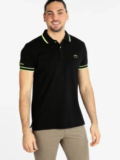 Baci & Abbracci Polo uomo manica corta con scritta