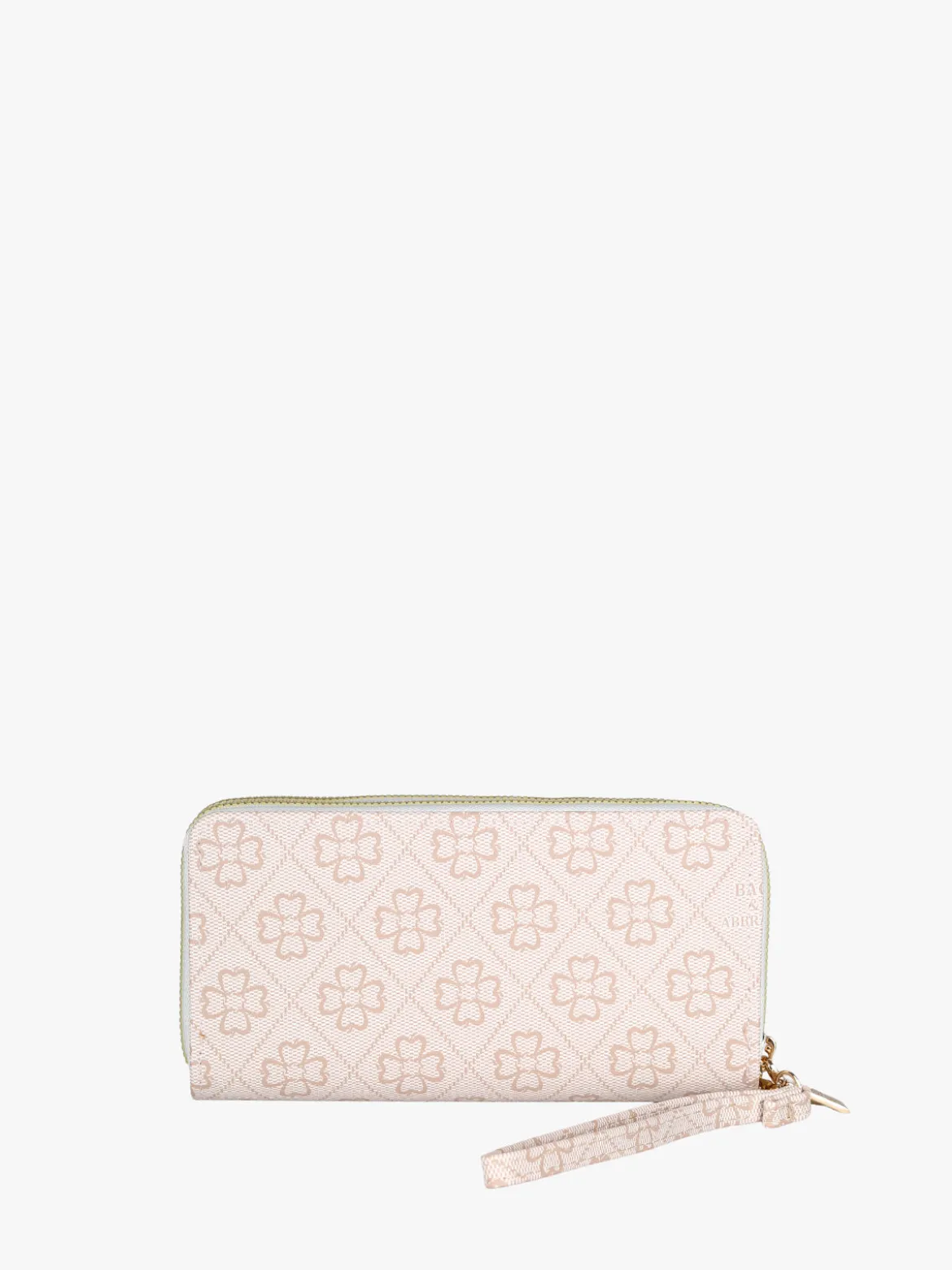 Baci & Abbracci Portafoglio rettangolare da donna con doppia zip - beige