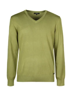 Baci & Abbracci Pullover da uomo in maglia con scollo a V