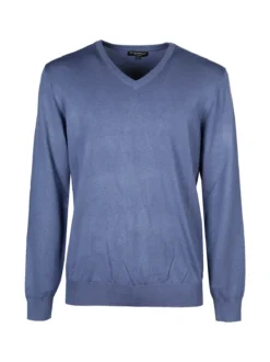 Baci & Abbracci Pullover da uomo in maglia con scollo a V
