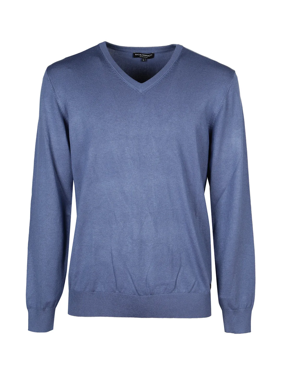 Baci & Abbracci Pullover da uomo in maglia con scollo a V