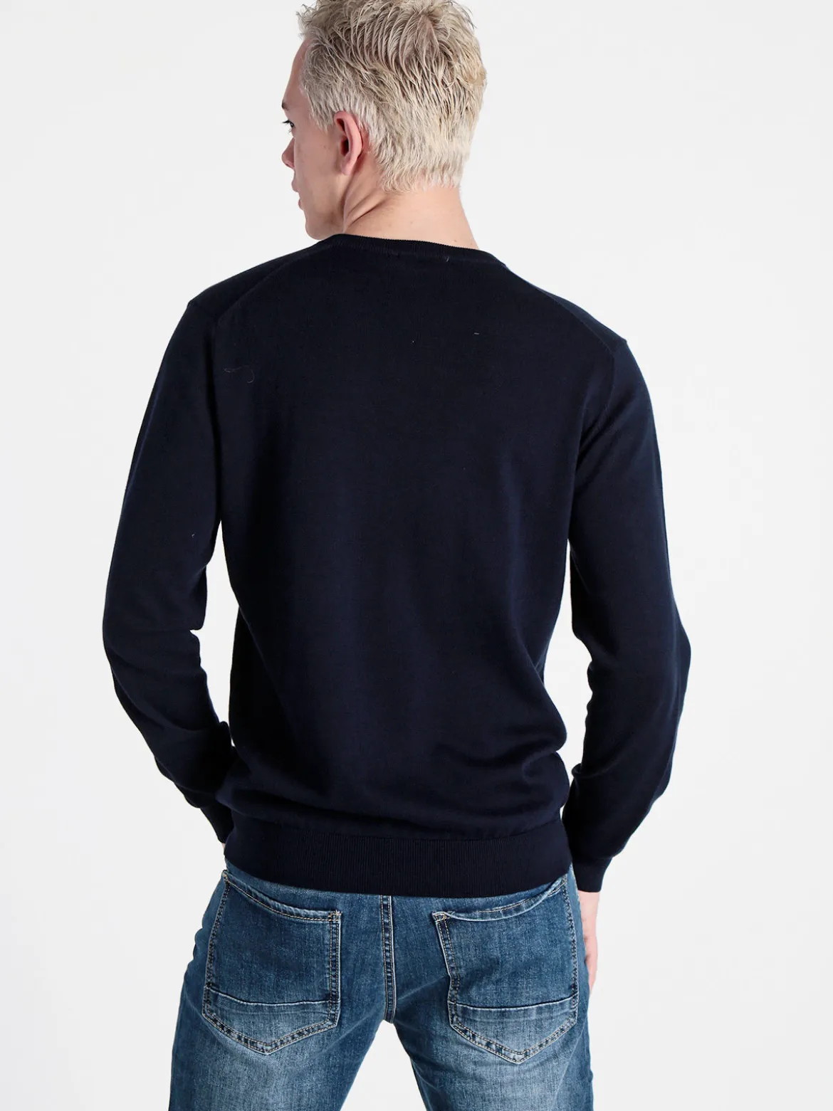 Baci & Abbracci Pullover da uomo in maglia scollo V