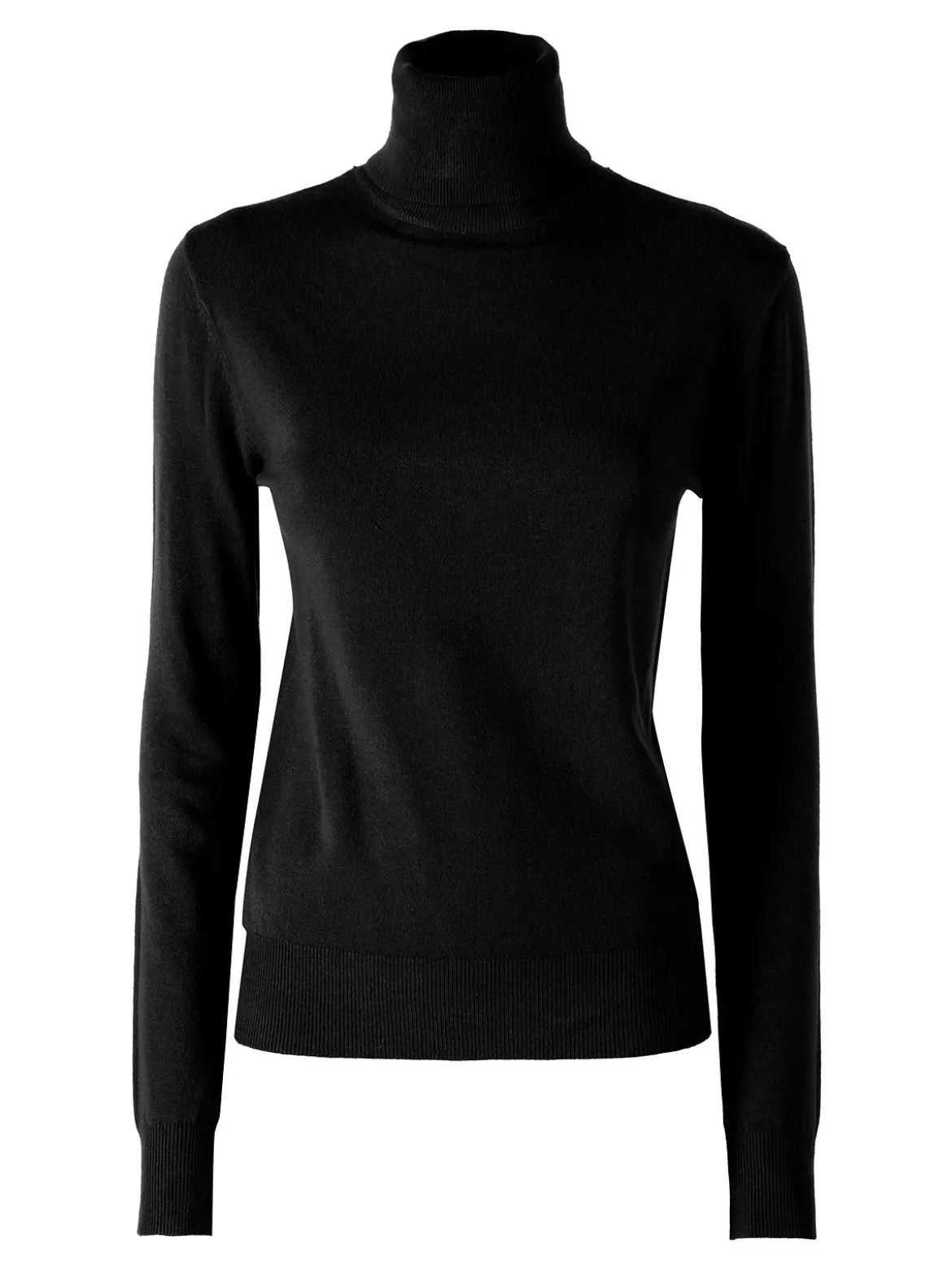Baci & Abbracci Pullover dolcevita da donna in maglia - nero