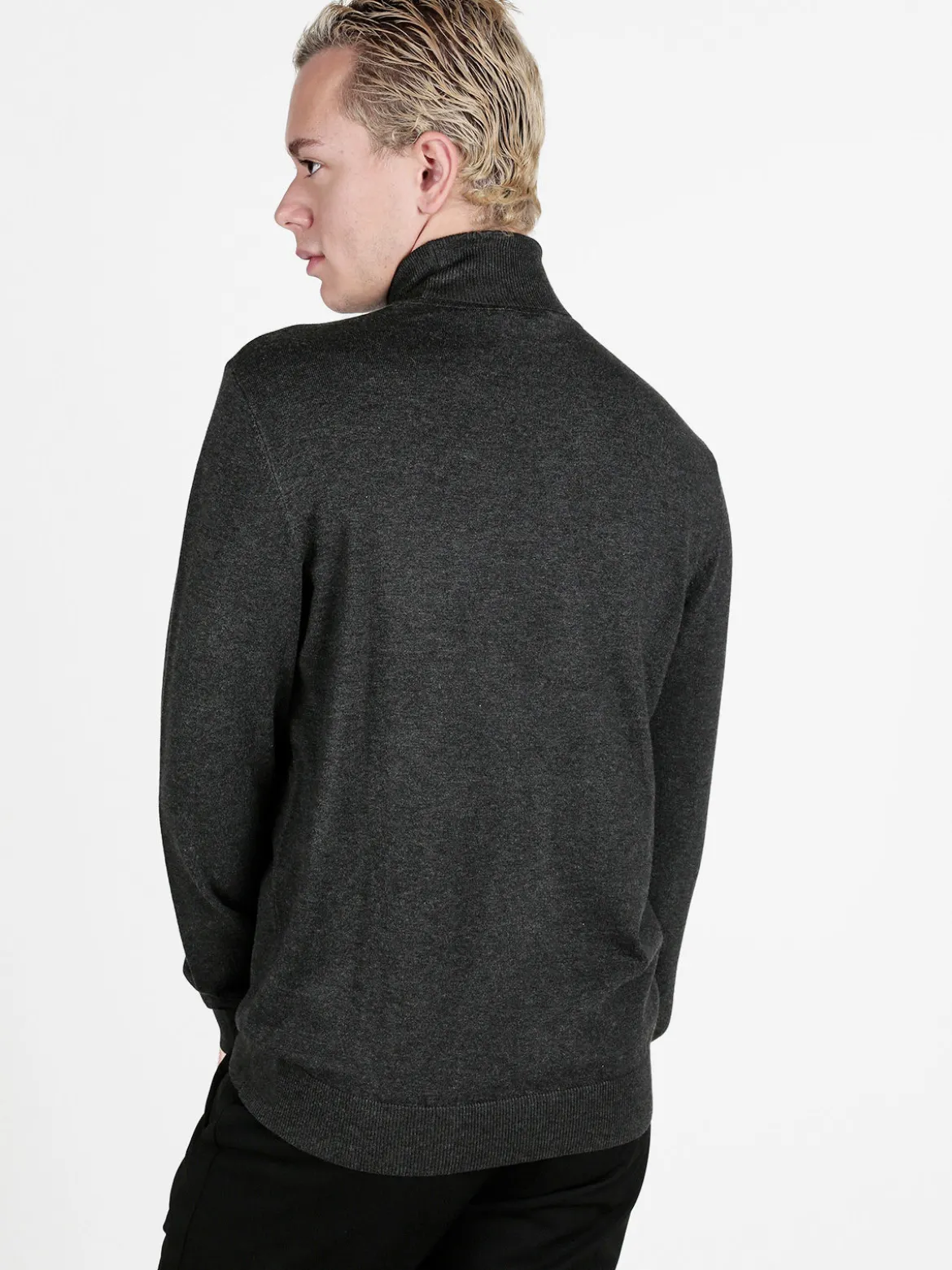 Baci & Abbracci Pullover dolcevita in maglia da uomo