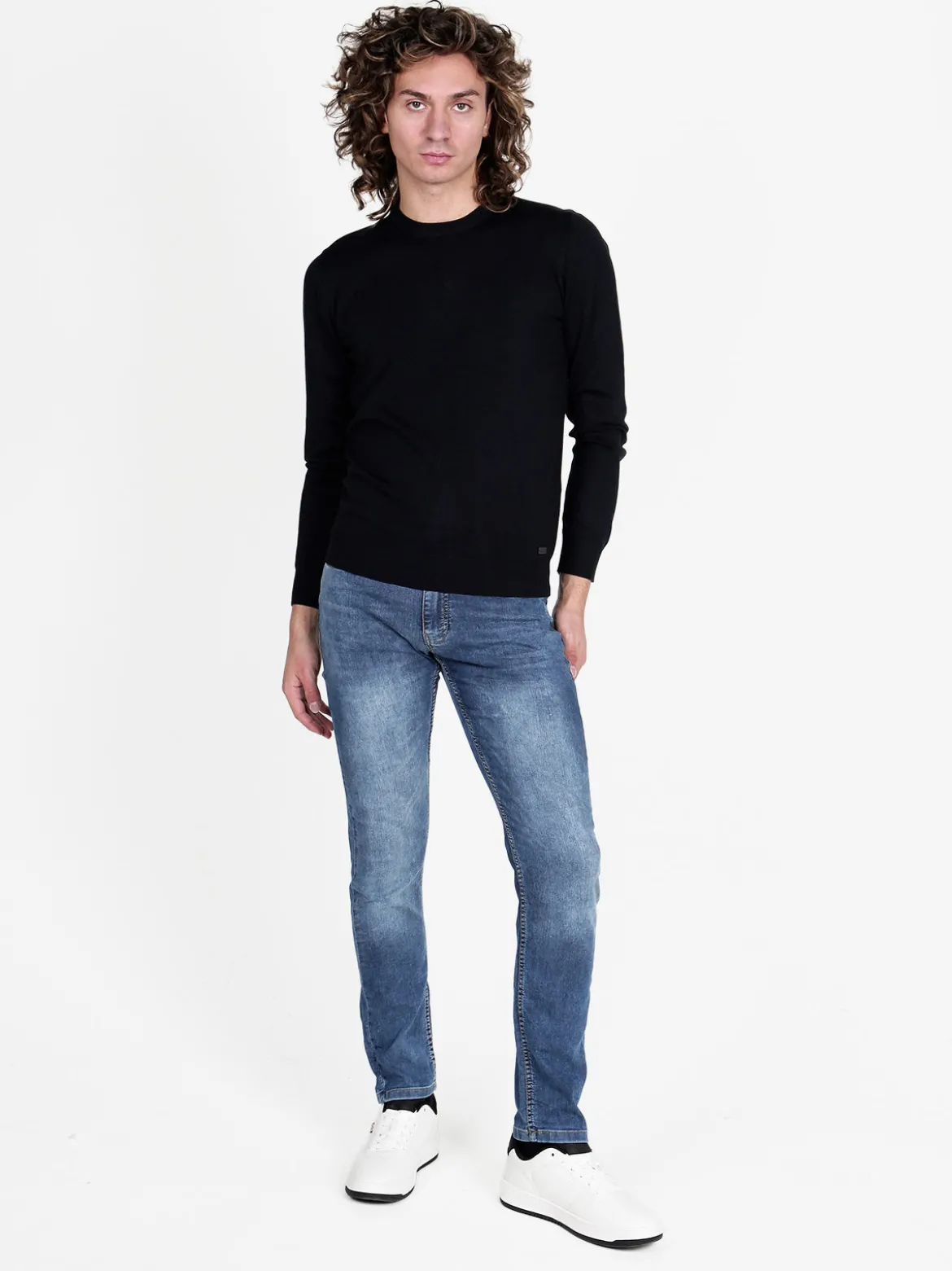 Baci & Abbracci Pullover girocollo da uomo in maglia