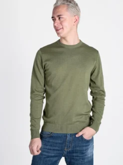 Baci & Abbracci Pullover girocollo da uomo in maglia extra fine