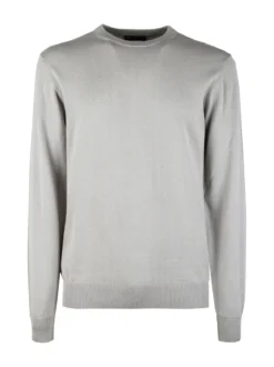 Baci & Abbracci Pullover girocollo da uomo in maglia extra fine