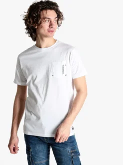 Baci & Abbracci T-shirt da uomo in cotone con taschino