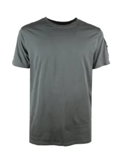 Baci & Abbracci T-shirt da uomo in cotone con taschino sulla manica