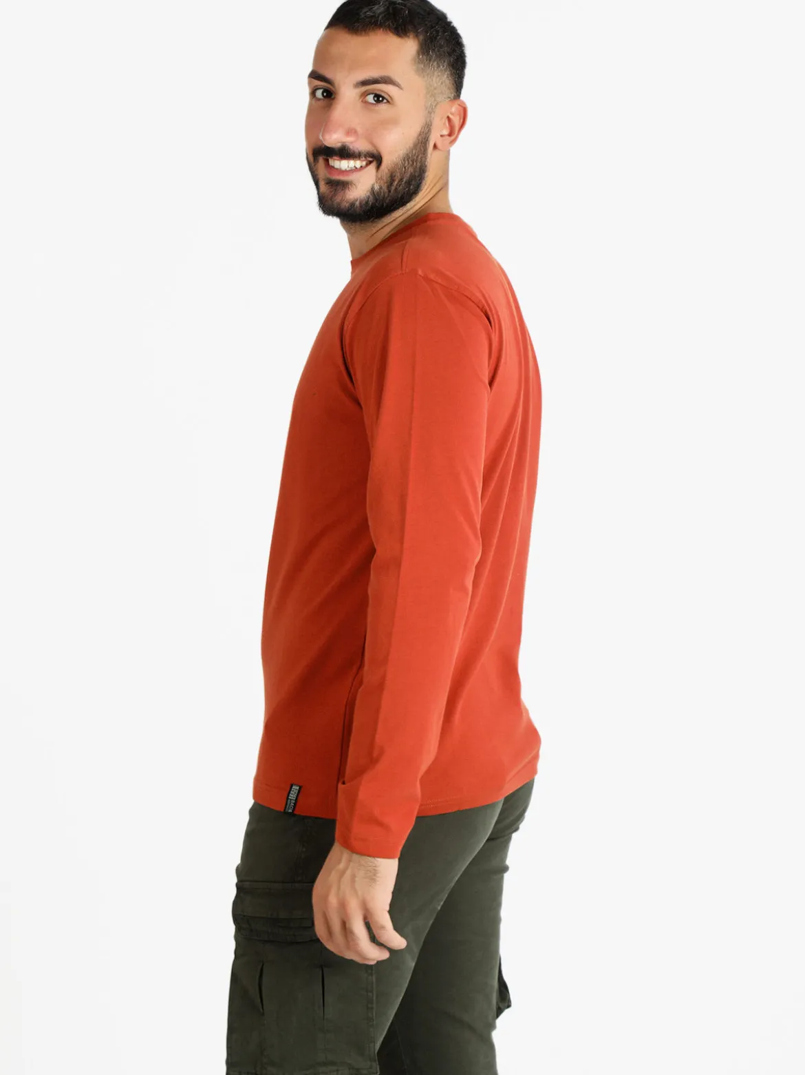 Baci & Abbracci T-shirt manica lunga uomo in cotone