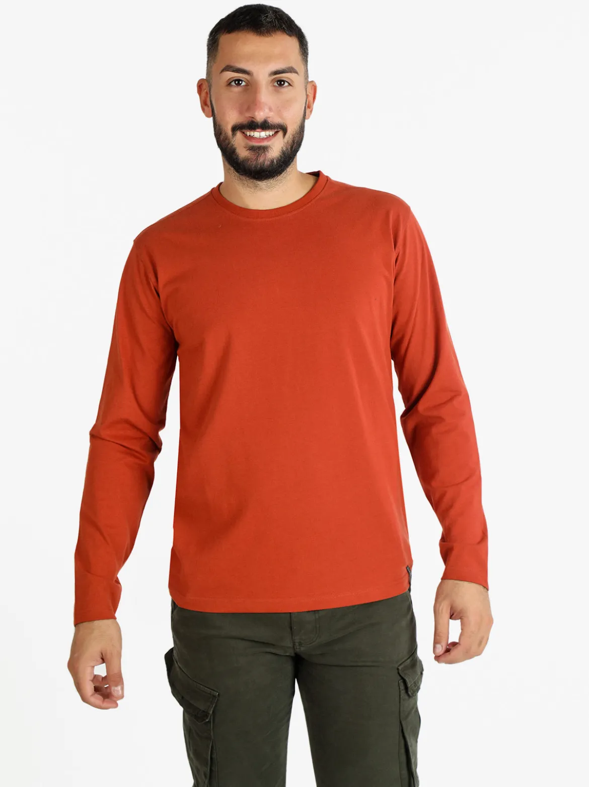 Baci & Abbracci T-shirt manica lunga uomo in cotone
