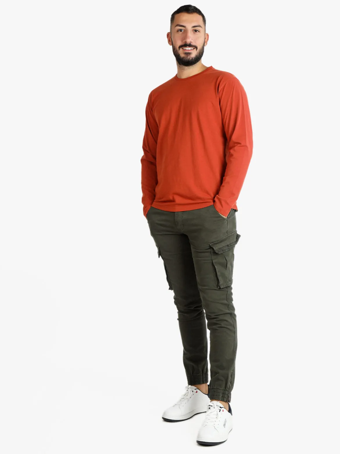 Baci & Abbracci T-shirt manica lunga uomo in cotone