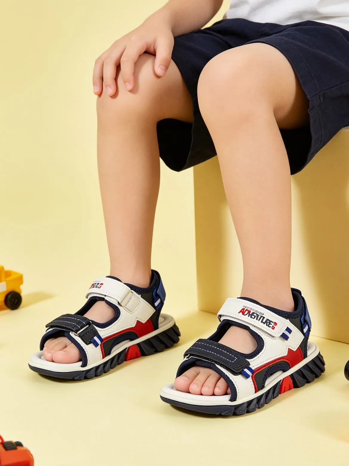 Bacio & Bacio Sandali da ragazzo con strappi - blu