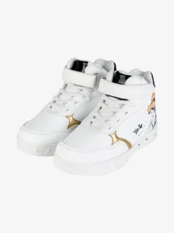Bacio & Bacio Sneakers alte da bambina con cinturino a strappo e luci