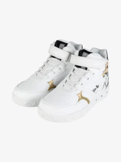 Bacio & Bacio Sneakers alte da ragazza con cinturino a strappo e luci