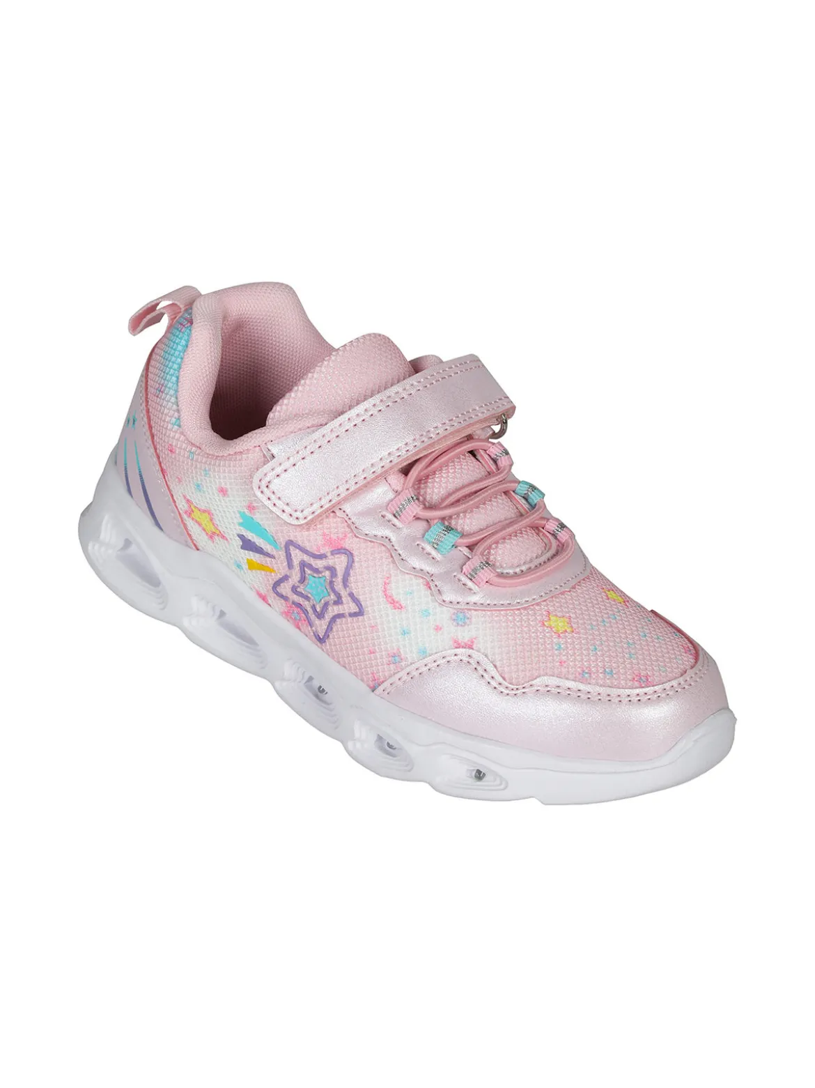 Bacio & Bacio Sneakers da ragazza con chiusura a strappo e luci