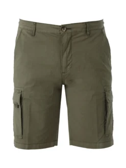 Bad Boys Bermuda da uomo in cotone con tasconi laterali - militare