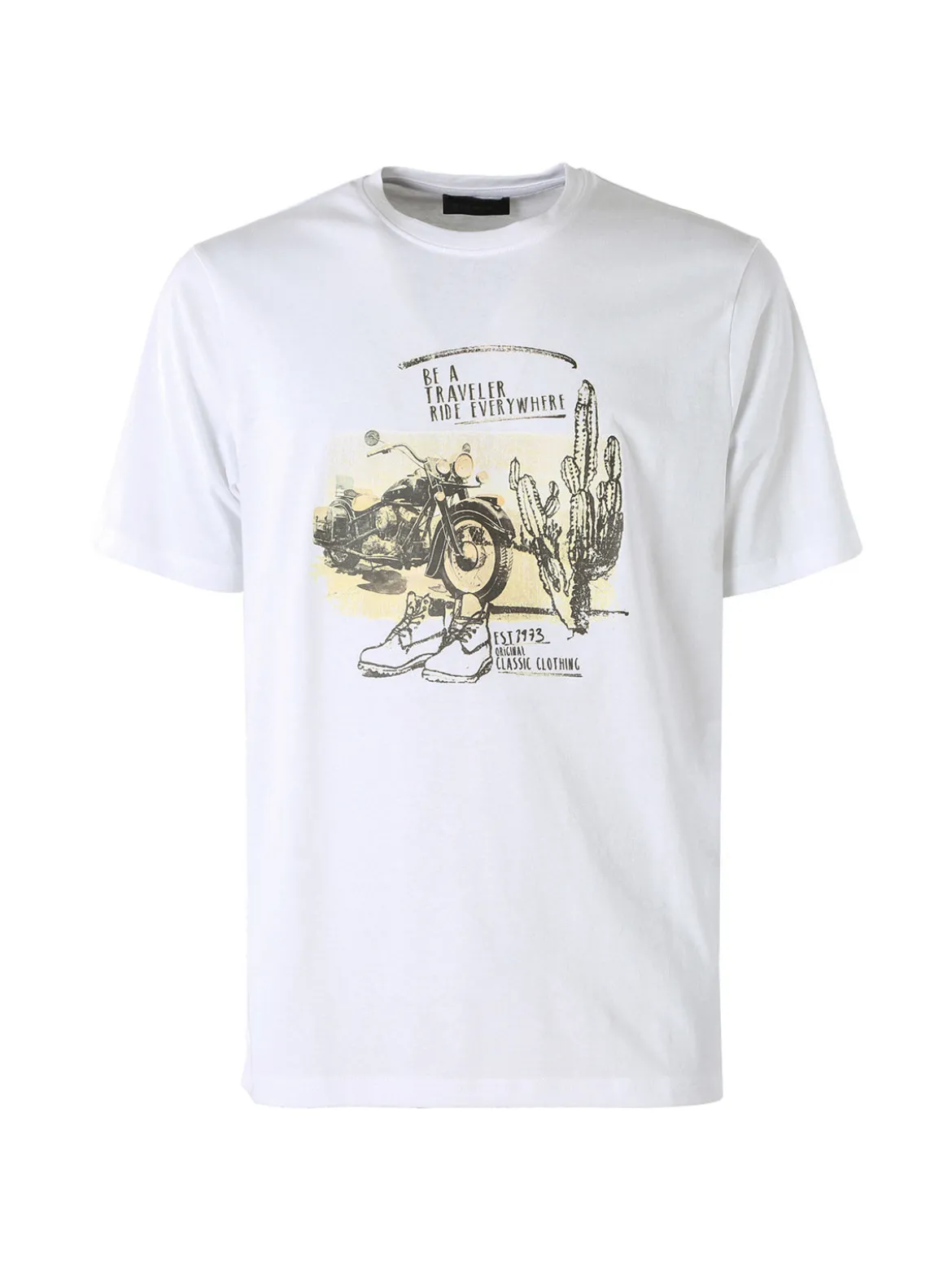 Bad Boys T-shirt in cotone da uomo con stampa - bianco