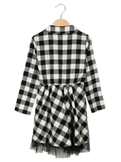 Bad Girl Vestito camicia da bambina a quadri